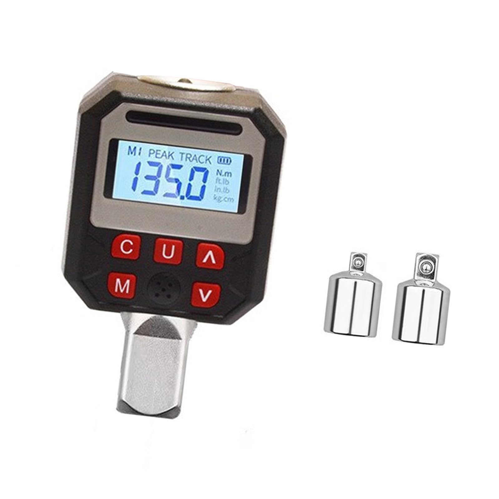 Strumento di misurazione della coppia digitale, display LCD, tracciamento, 340 Nm, capacità massima, kit di conversione, misuratore di coppia digitale, LCD