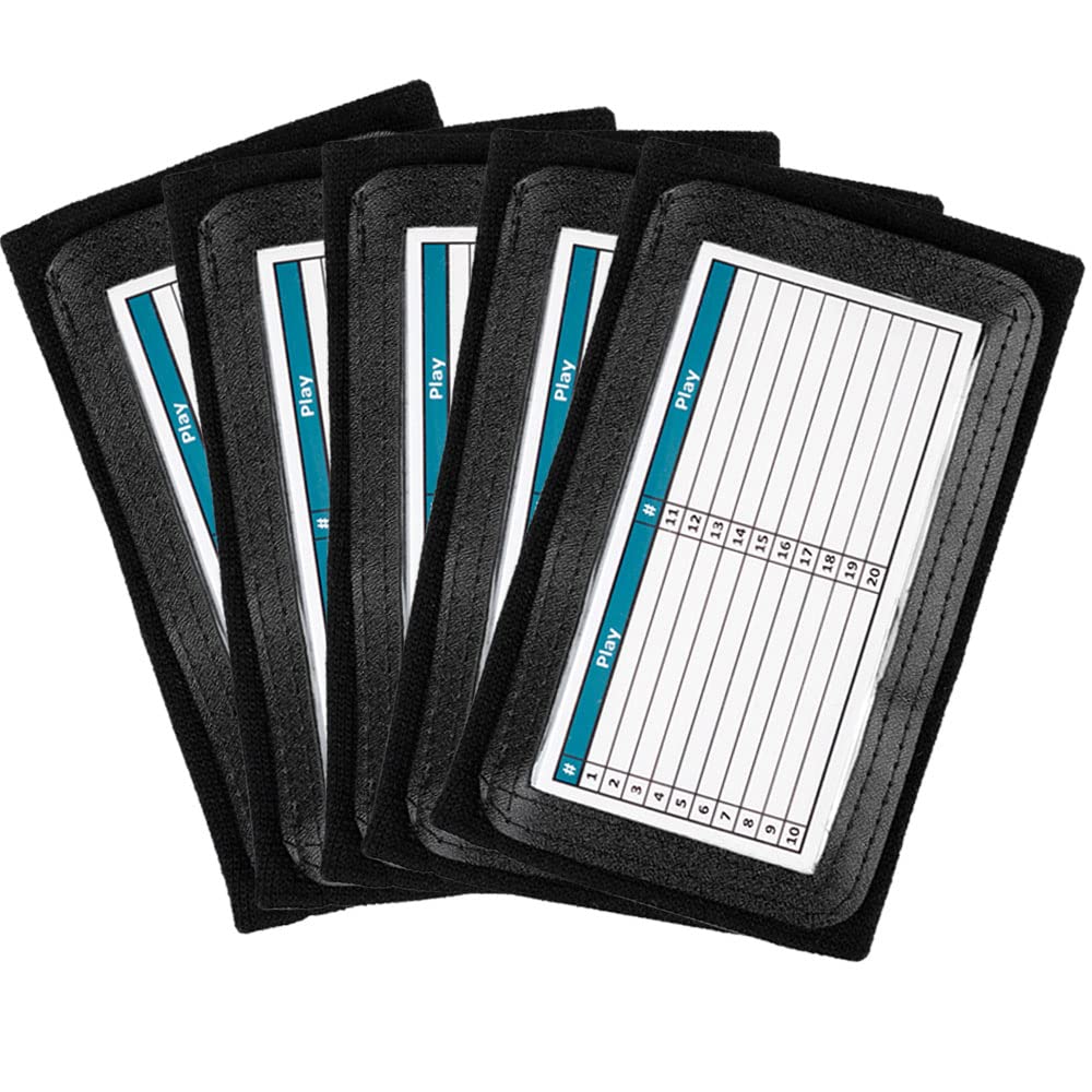 Adult Wrist Coach (5 Pack)- Playbook QB Wristband - Triple Windows-Great for Football Plays, Baseball Calls All Sports