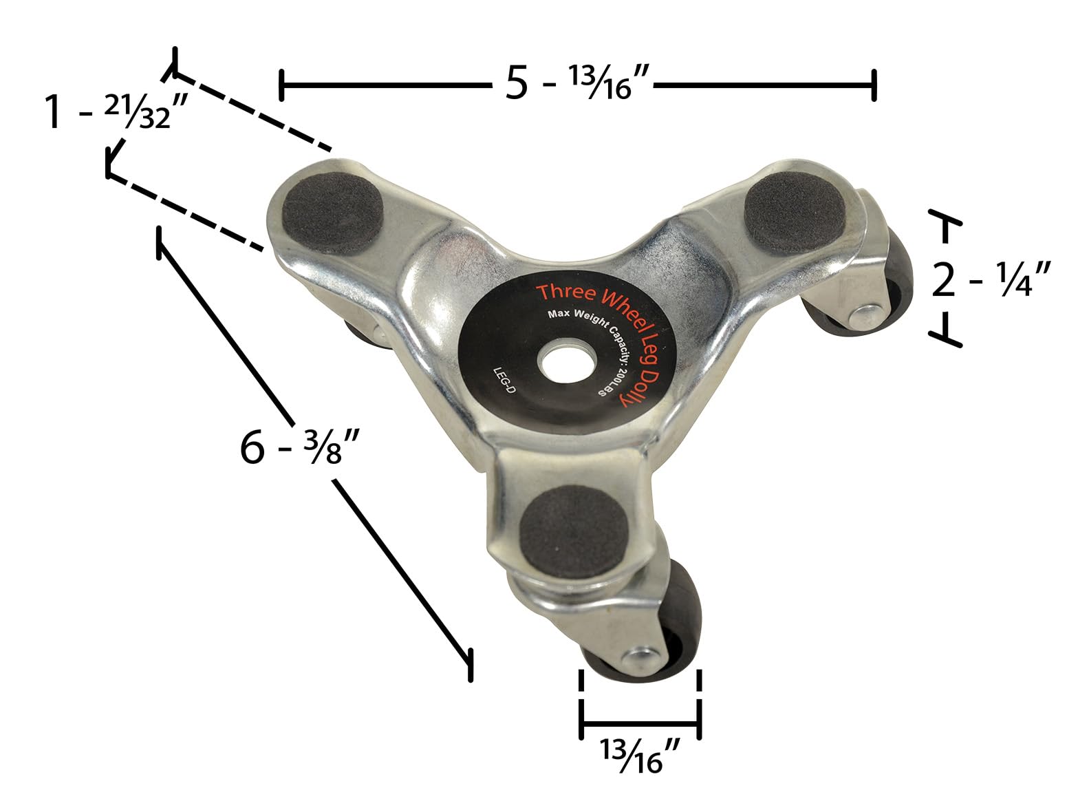 Vestil Leg Dolly 4 Pack - Heavy Duty -6