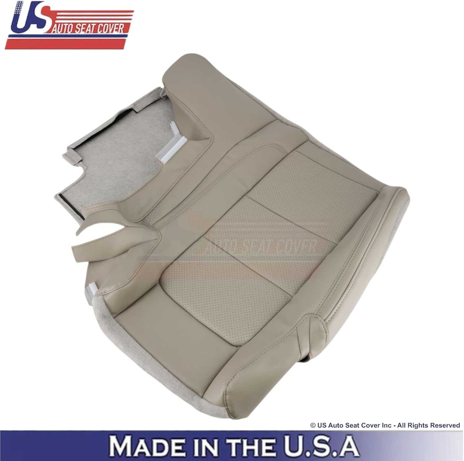2011-2015 fits Ford Explorer 2nd Row Leather Seat Covers Med. Light Stone