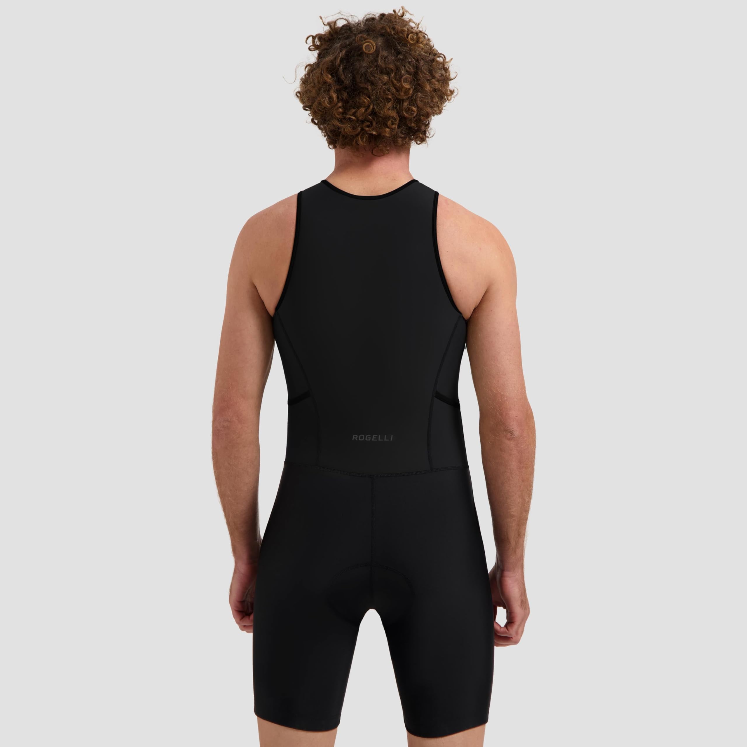 Rogelli Triathlonanzug Kinder ärmellos Trisuit mit Rückentaschen Florida