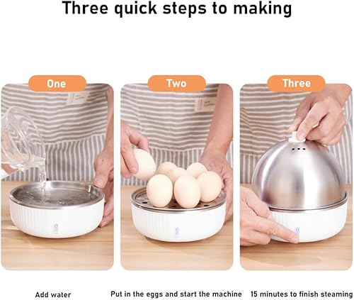 Miniatura 4 de Caldera de huevos, olla de huevo hervido, olla eléctrica para huevos, máquina de huevos de microondas, cocina de microondas de huevos, capacidad de