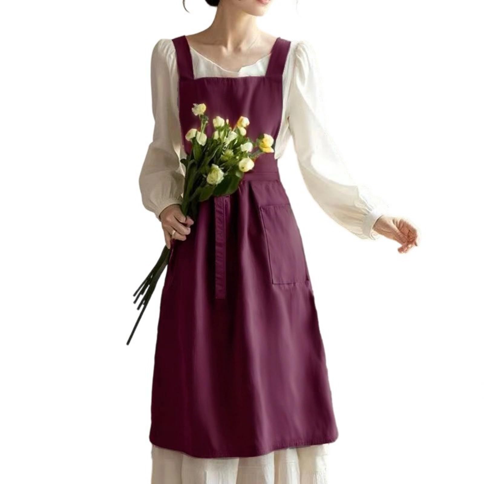Kalttoy Stain Resistant Kitchen Apron Dress Waterproof Design Quick to Clean Solution for Home or Restaurant Pastry Chefs Apron Multifunctional for Restaurant Staff and Home and Kitchen