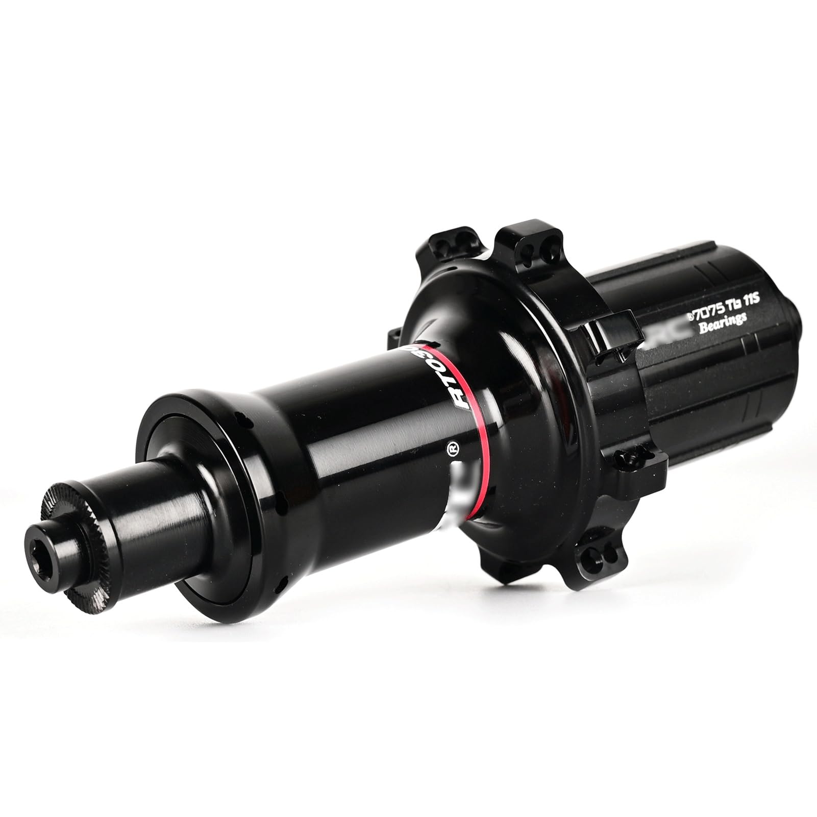 Piasty do roweru szosowego z prostym pociągiem 20/24 przednie otwory 100 mm z tyłu 130 mm, 6 pazurów, 72 kliknięcia, lekka piasta z szybkim blokowaniem (przód)