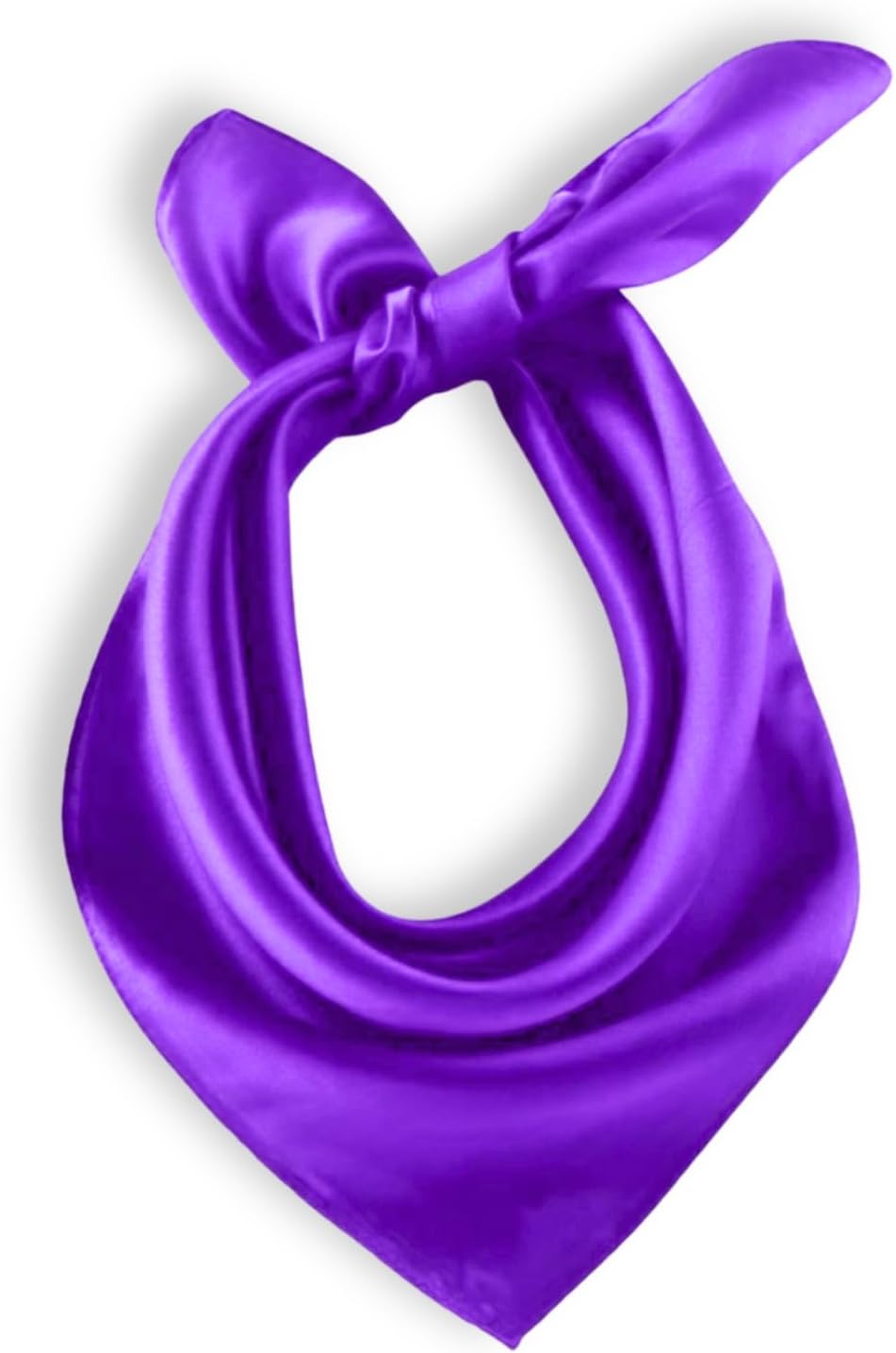 PoeticEHome 100% Mulberry Silk Neck Scarf 21"x21" Small Square Scarfs for Women Gift Packed