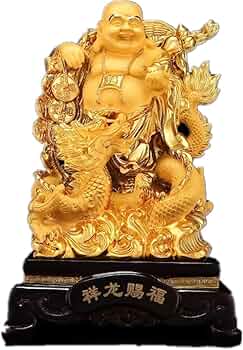 布袋様と龍神様 Amazon.co.jp: Lhyxuuk 布袋様 置物 開運 七福神 布袋 仏像 龍亀