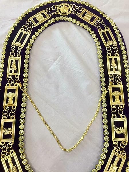 Eastern Star Order OES & Masonic Collars, Purple - 1