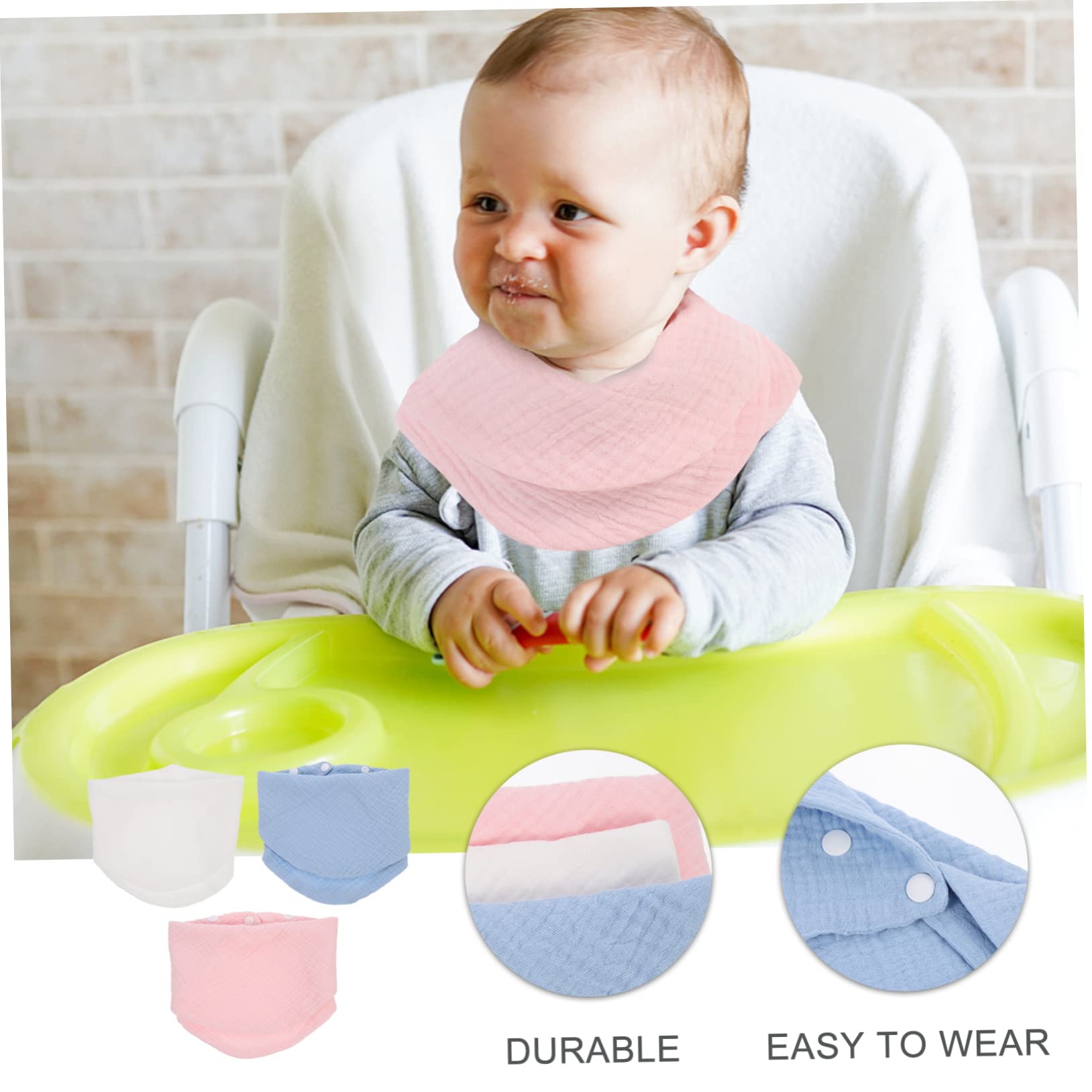 ibasenice 9 Pezzi Asciugamano Triangolare Asciugamano Bavaglini Neonato Portatile Bambino Salviette Per Neonati Bavaglini Sbavanti Bavaglino Neonato Bavaglino Per