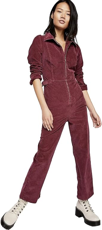 Long sleeve corduroy jumpsuit Clearance