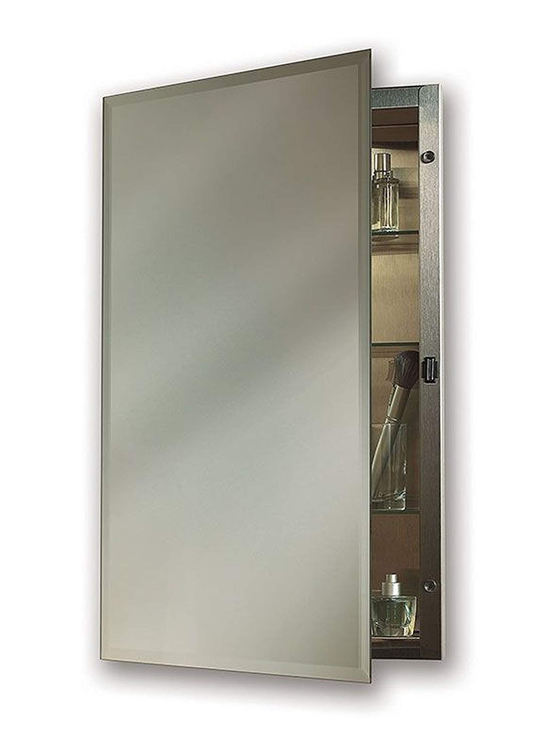 Jensen 1447 Galena Frameless Medicine Cabinet with Beveled Mirror, 16-Inch by 20-Inch