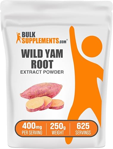 Miniatura 8 de BulkSupplements. com Extracto de ñame salvaje en polvo, suplemento de hierbas, suplemento de ñame silvestre, 400 mg de extracto de raíz de ñame