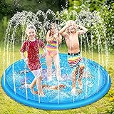✅【Einfach Zu Bedienendes 】Sie können Planschbecken in jedem Gartenschlauch installieren oder PVC-Schlauch anschließen und mit Wasser füllen, einfach den Wasserdruck einstellen, um die Sprühhöhe zu erhöhen oder zu senken, und den Spaß beginnen. Wenn Sie die Wassersäule am Rand der Sprinkler Matte zusammendrücken, kann die Richtung der Wasserblume geändert werden und Höhe.