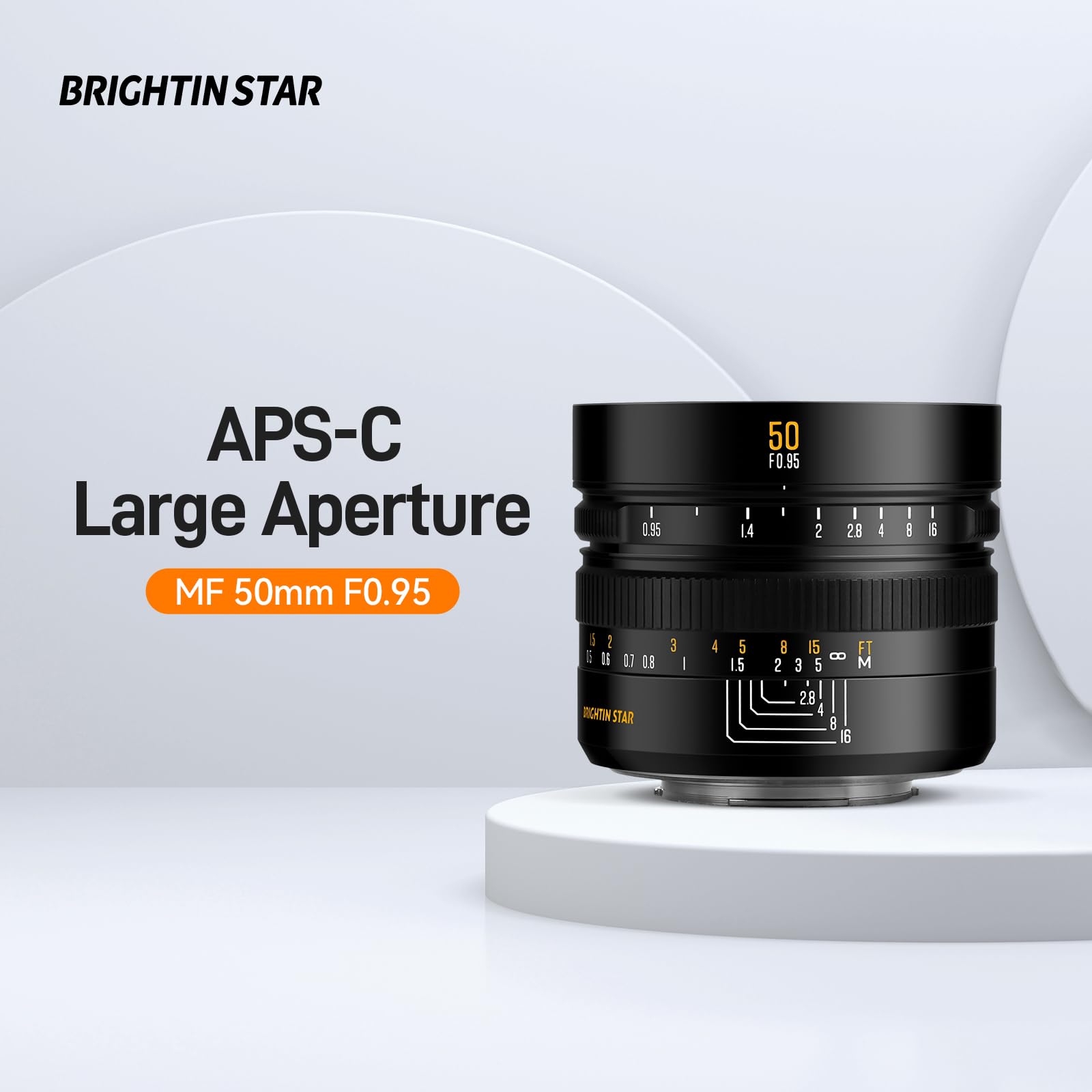 Amazon.co.jp: Brightin star 50mm F0.95 f/0.95 E APS-C マニュアル