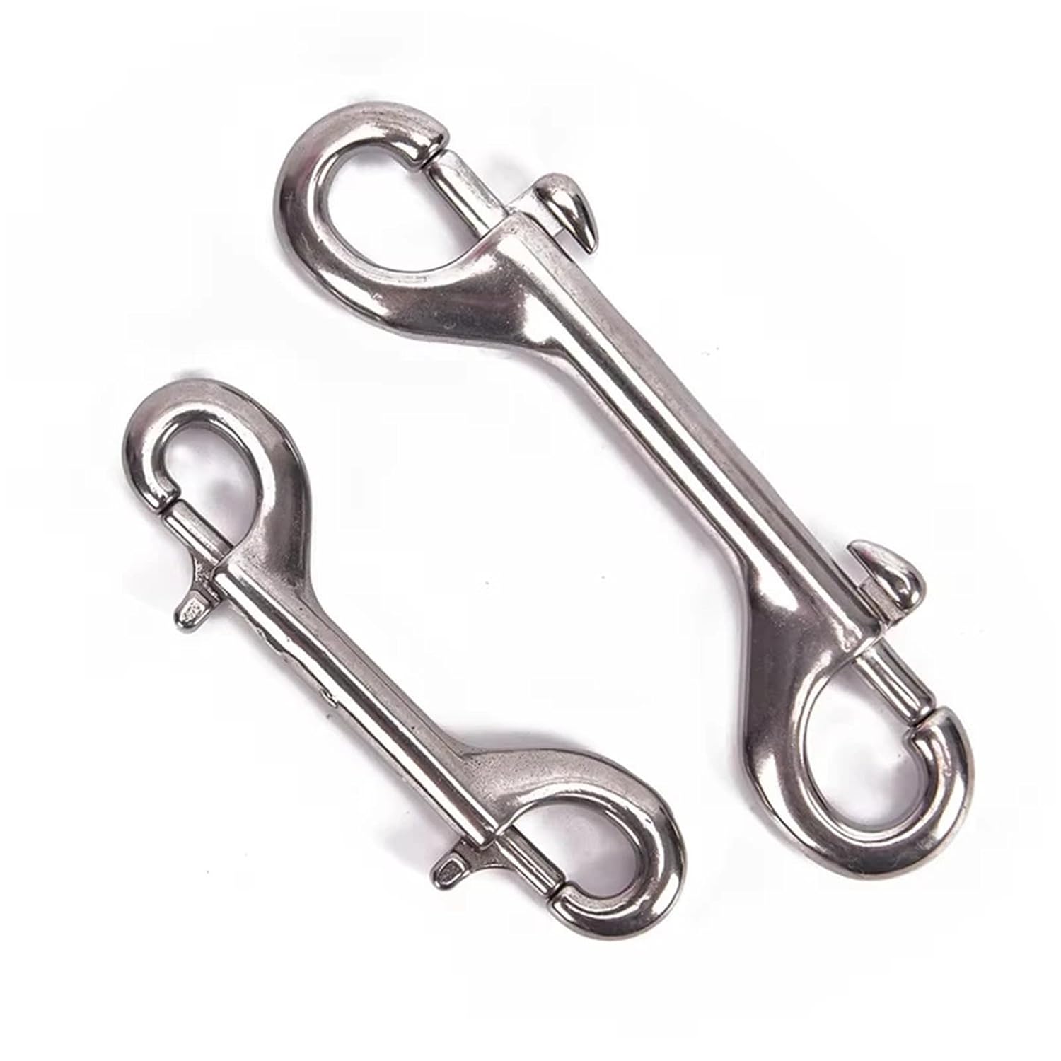 Double Snap Hook 10pcs Double Ended Hook Stainless Steel Eye Bolt Snap Quick Link Carabiner for Accessories(90mm/3.54inch)