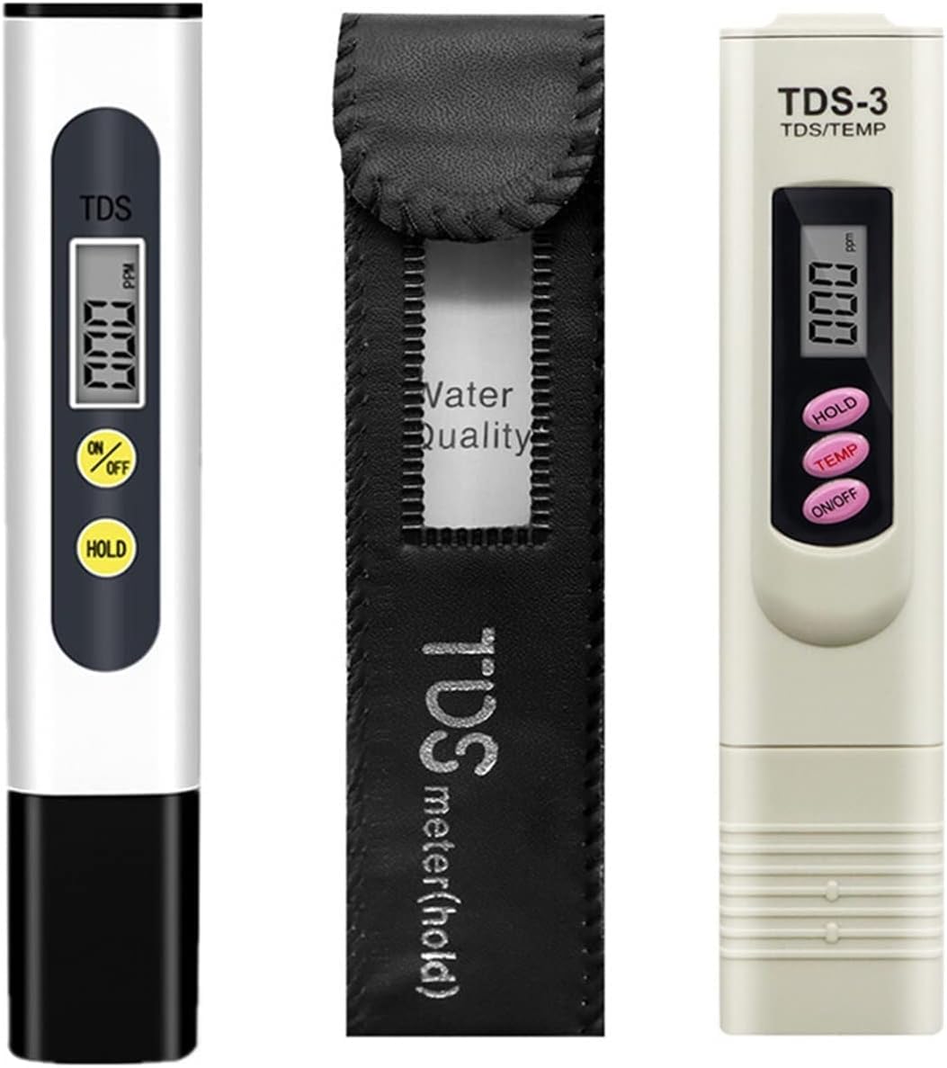 Detector de Calidad del Agua Medidor de TDS portátil Probador de Agua Digital Pluma de Prueba Medidor de análisis de Calidad del Agua Verificación de pureza del Agua Medición de 0-9999 Ppm.