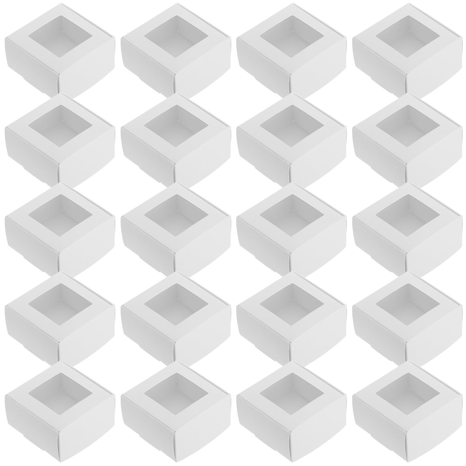 TOYANDONA 50stücke Papier Seifenbox Mit Sichtfenster Für Handgemachte Seife Gastgeschenke Und Verpackungen Robustes Design Für Versand Und Lagerung Für Kleine Leckereien Und Schmuck Umweltfr