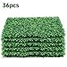 ZXMOTO Artificial Boxwood Hedge Panels 36PCS Topiary Hedge Plant Faux Grass Wall Decoration Faux Greenery Wall Panel for Indoor Outdoor Garden Backyard Decor (23.6