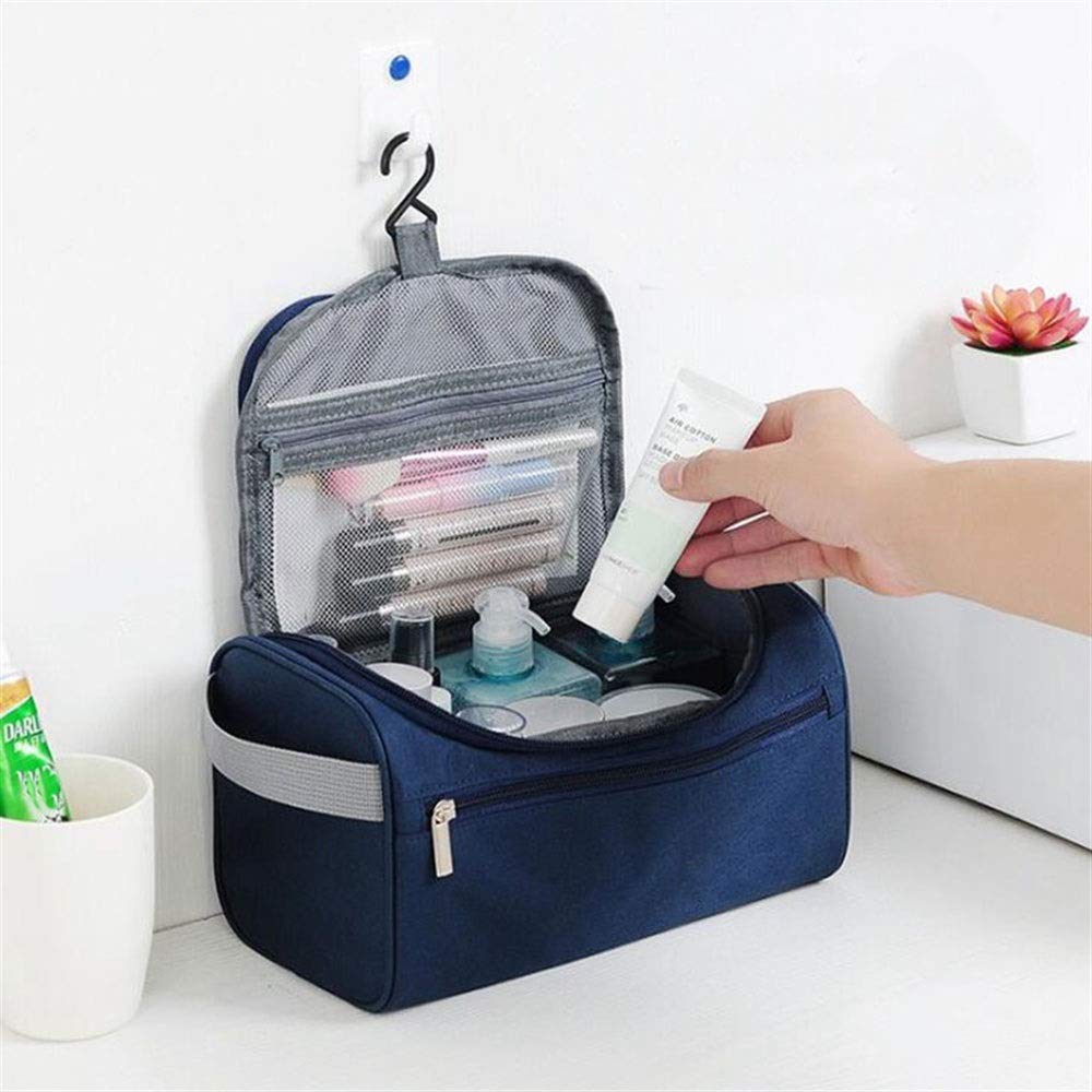 DieffematicHZB Maletin Maquillaje Hombres Colgando la Bolsa de cosméticos Caja de Maquillaje de Negocios Mujeres Viajes Maquillaje Cremallera Organizador de Almacenamiento Batería de baño Kit de baño
