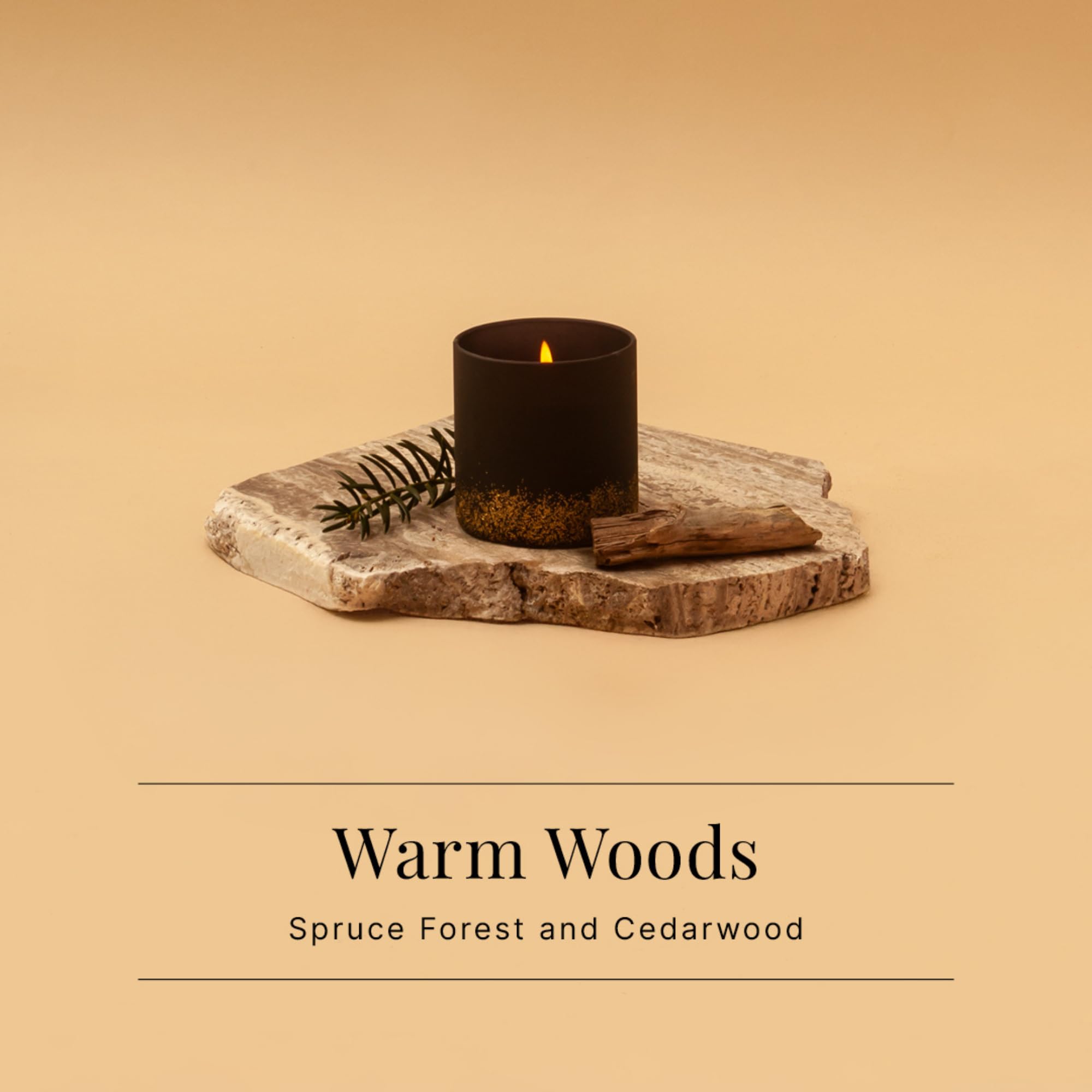 Spaas 6 WinterGlow-Duftkerzen, ± 35 Stunden, Fichtenwald und Zedernholz