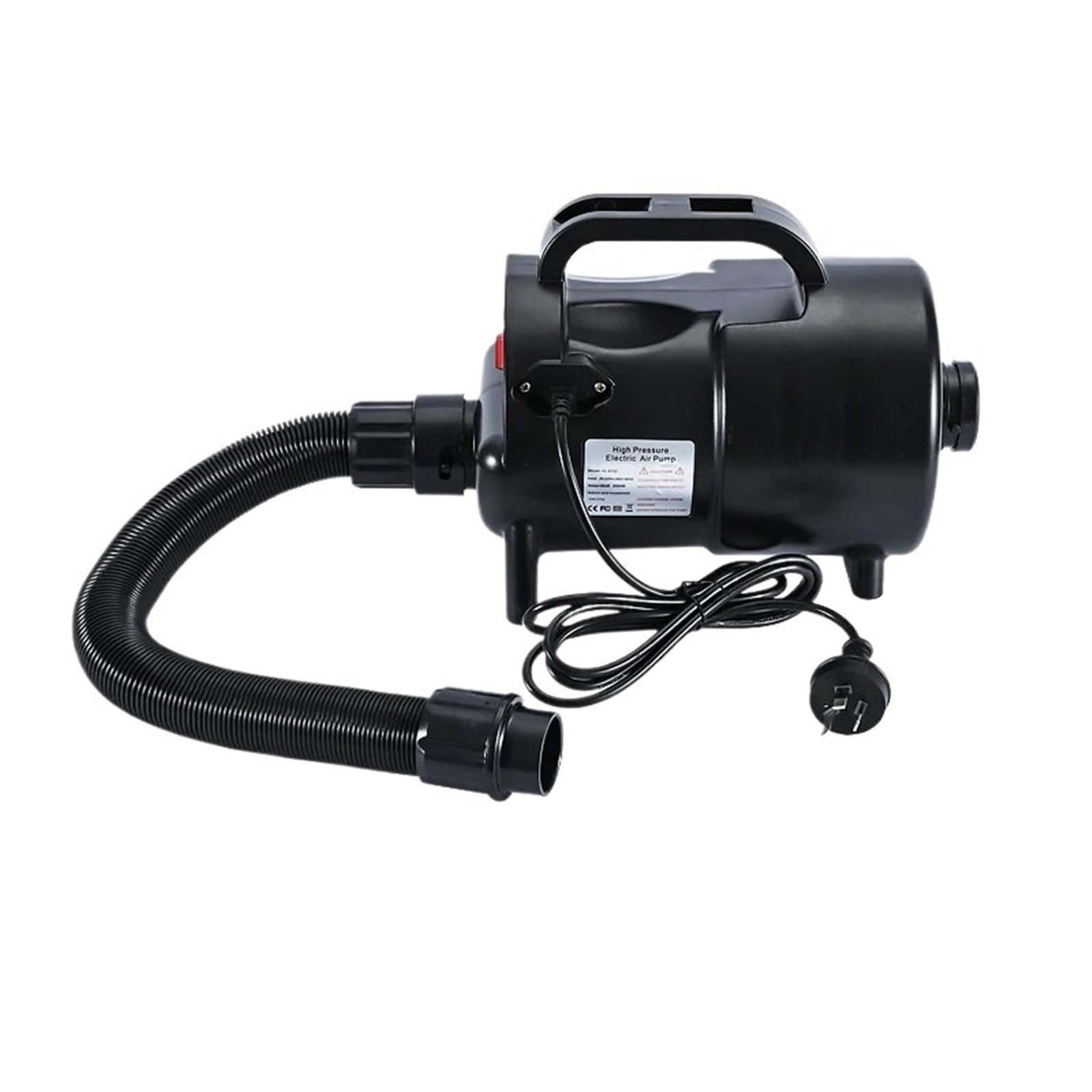Bomba eléctrica de alta presión de 2000W, inflador de doble uso for tienda de campaña con cojín de aire, modelo de inflado, 1 Uds.(AU)