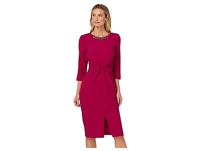 Adrianna Papell Beaded Midi Dress Women