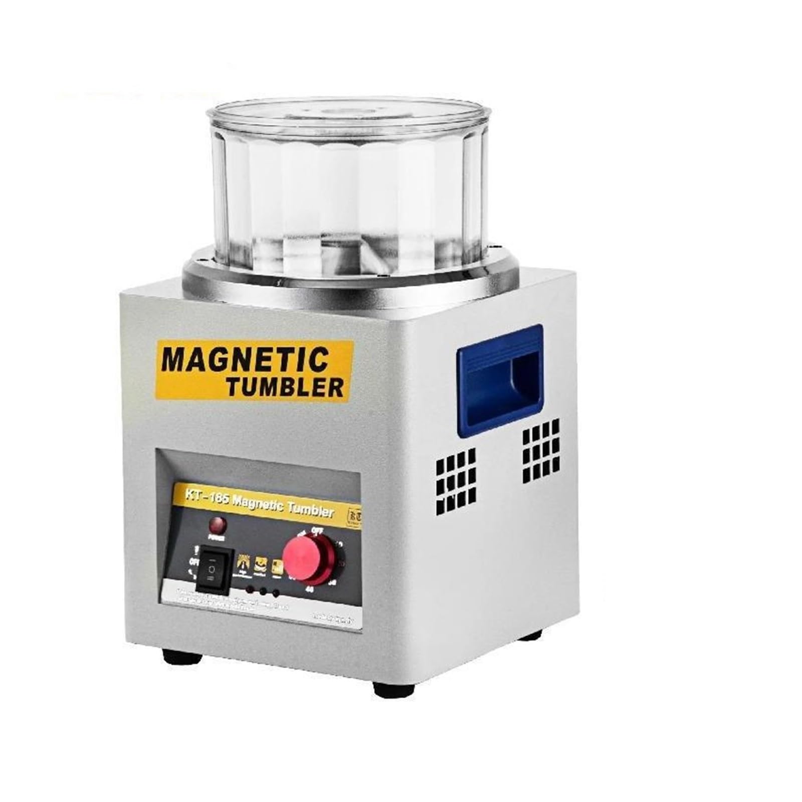 Ewsdsfs One Color Kt-185 Magnetic Tumbler Jewelry Polisher Mini Metal Finisher Finishing Machine Ac 110/220 Gold Precision Parts
