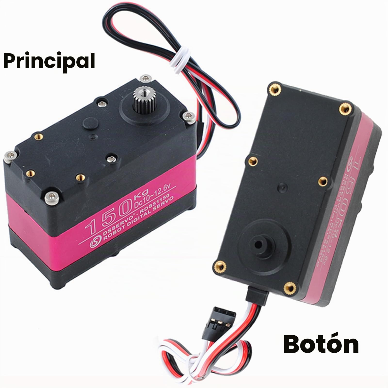 Servo digital de 150 kg, impermeable, IP66, con soporte en forma de U, para robots y coches RC 1/5