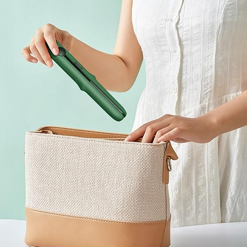 Miniatura 6 de Mini rizador de pelo 2 en 1, mini plancha plana 2024, rizador portátil de viaje, mini plancha rizadora de doble propósito para cabello corto, todo