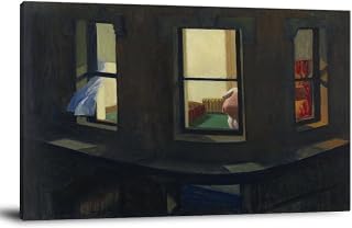 40+ Edward Hopper Canvas Prints Night Windows by Edward Hopper Poster Decorative Painting Canvas Wall Art Living Room Posters Bedroom Painting 12x18inch(30x45cm)