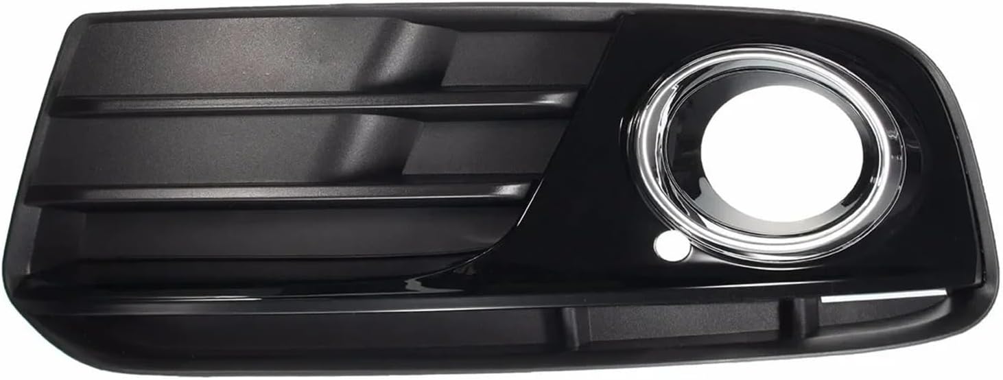 Black Front Bumper Grill Grille Fit For Audi Q5 2013 2014 2015 2016 2017 Front Bumper Fog Light Lamp Cover Grill 8R0807681 8R0807682 Fog Light Grille(Only Left)