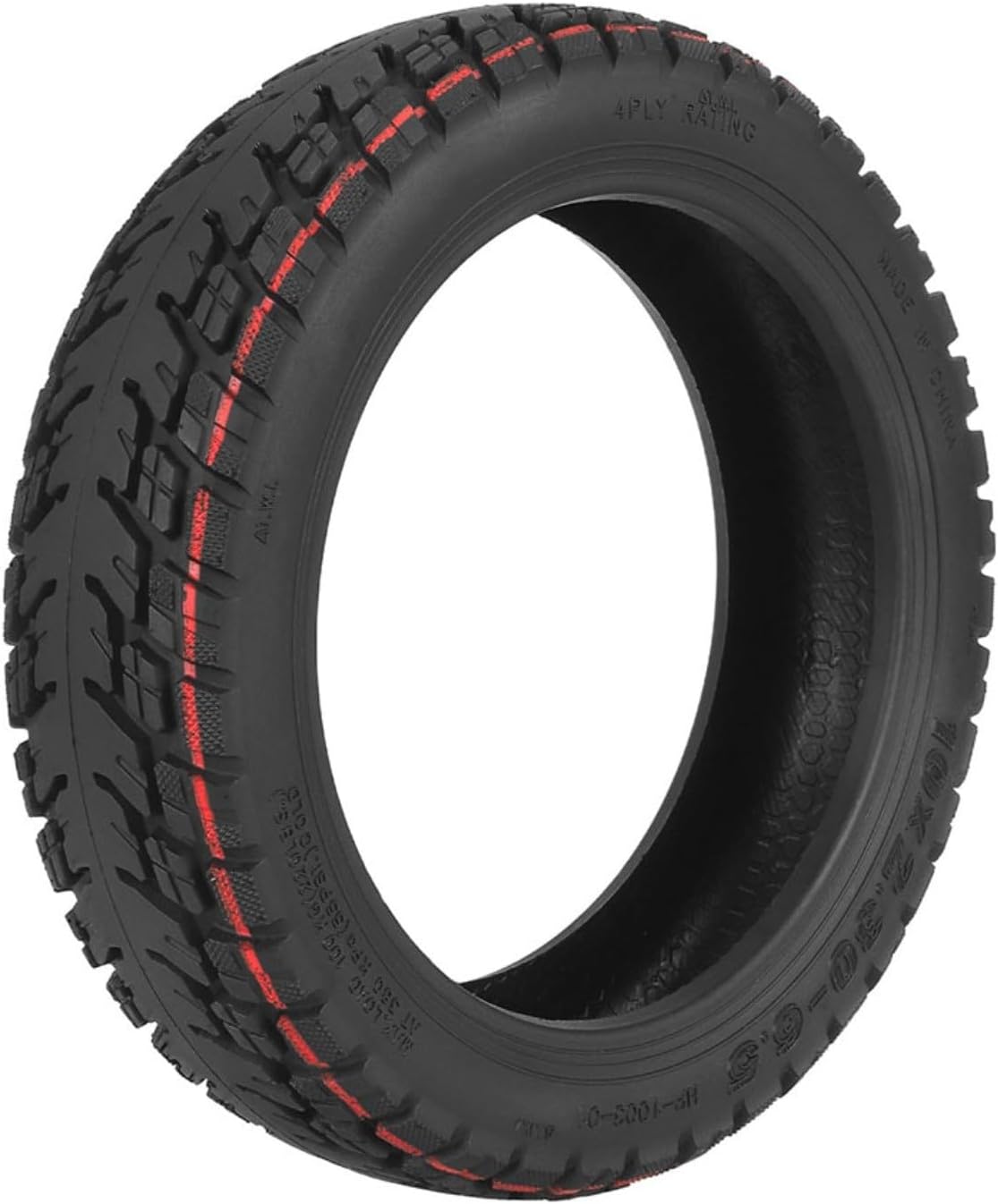 10 Inch 10X2.30-6.5 Off-Road Tubeless Tyre Heavy Duty Tubeless Tire for KQI2 Electric Scooter, 10 Inch 10 X 2 30-6 5, Wear Resistant