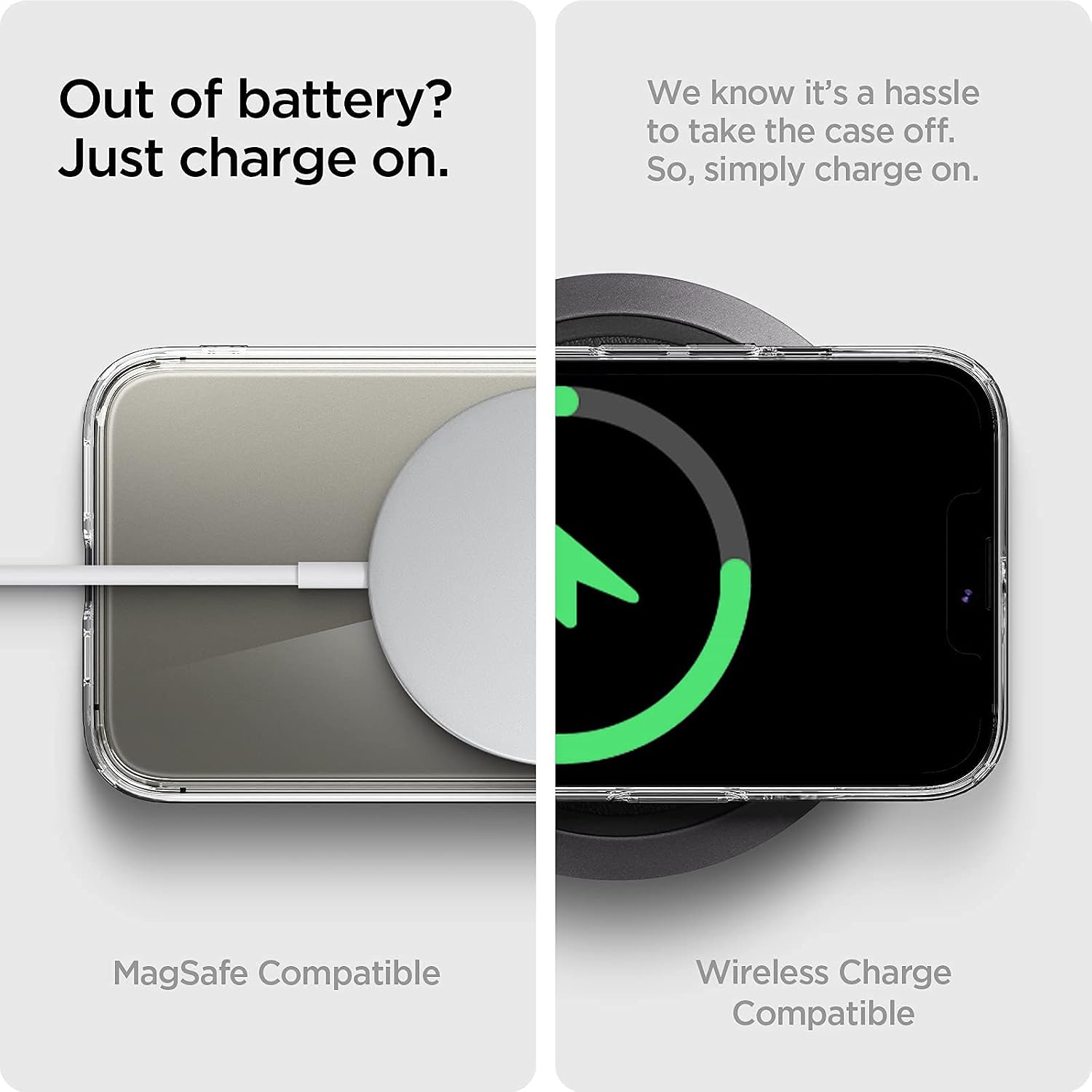 Spigen Quartz Hybrid Designed for iPhone 13 Pro Max Case (2021) - Crystal Clear