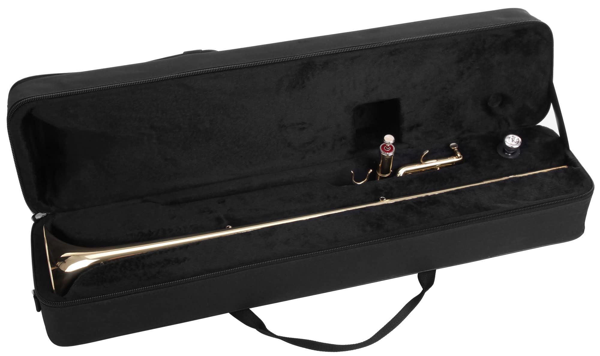 Classic Cantabile AT-1871 Aida-Trompete (Fanfare Instrument, mit Mundstück und Koffer) gold