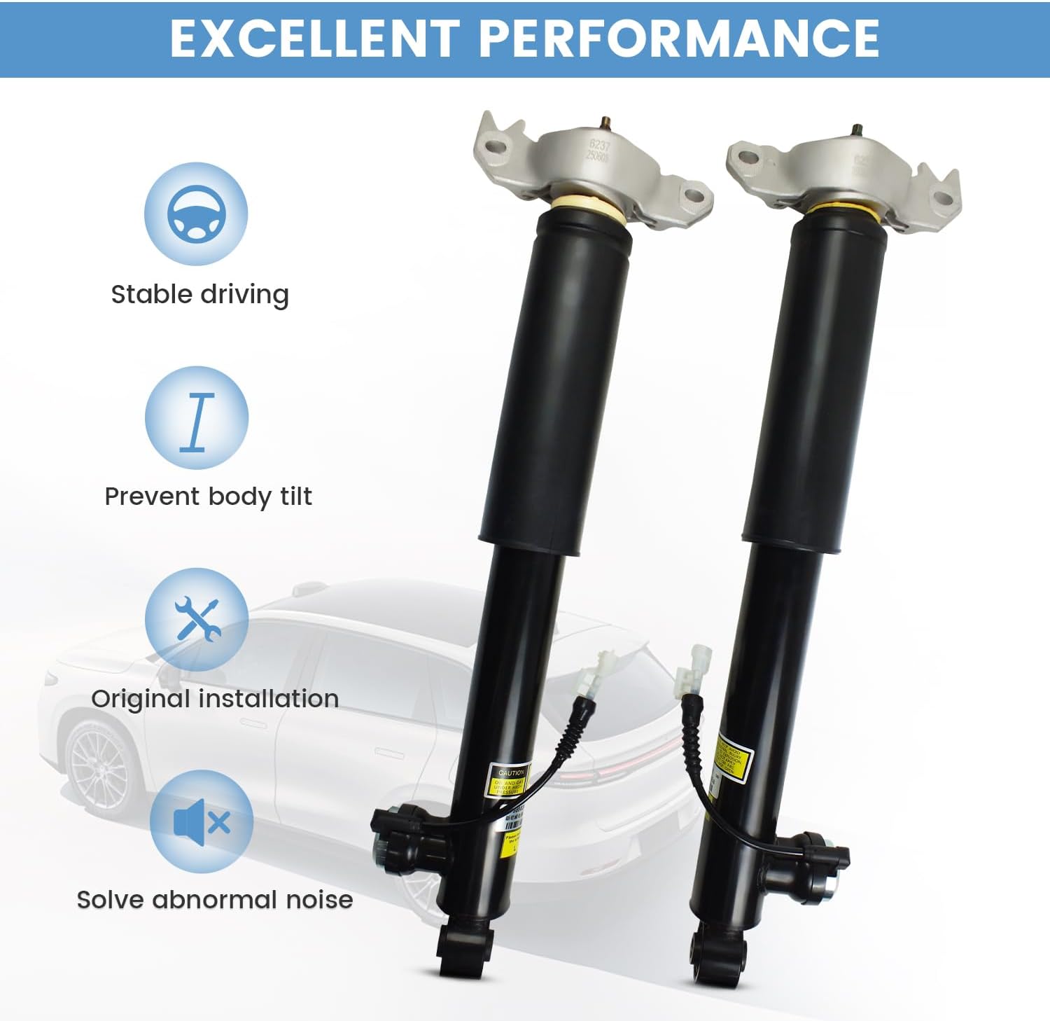 2PCS Rear Shocks Absorber Struts w/Electronic Damping for Buick Regal GS 2012-2017, for Buick LaCrosse 2010-2016, Rear Struts Left & Right Replace 84336157