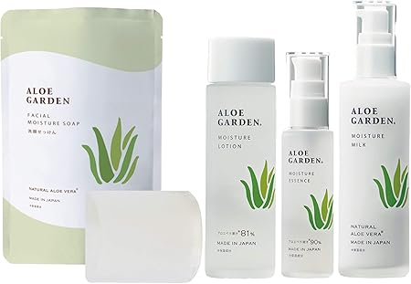 Amazon アロエガーデン フルラインセット 洗顔石鹸 化粧水 美容液 乳液 保湿成分 アロエエキス 配合 小林製薬 プロデュース 80g 100ml 40ml 100ml Aloe Garden 液体 クリーム洗顔料 通販