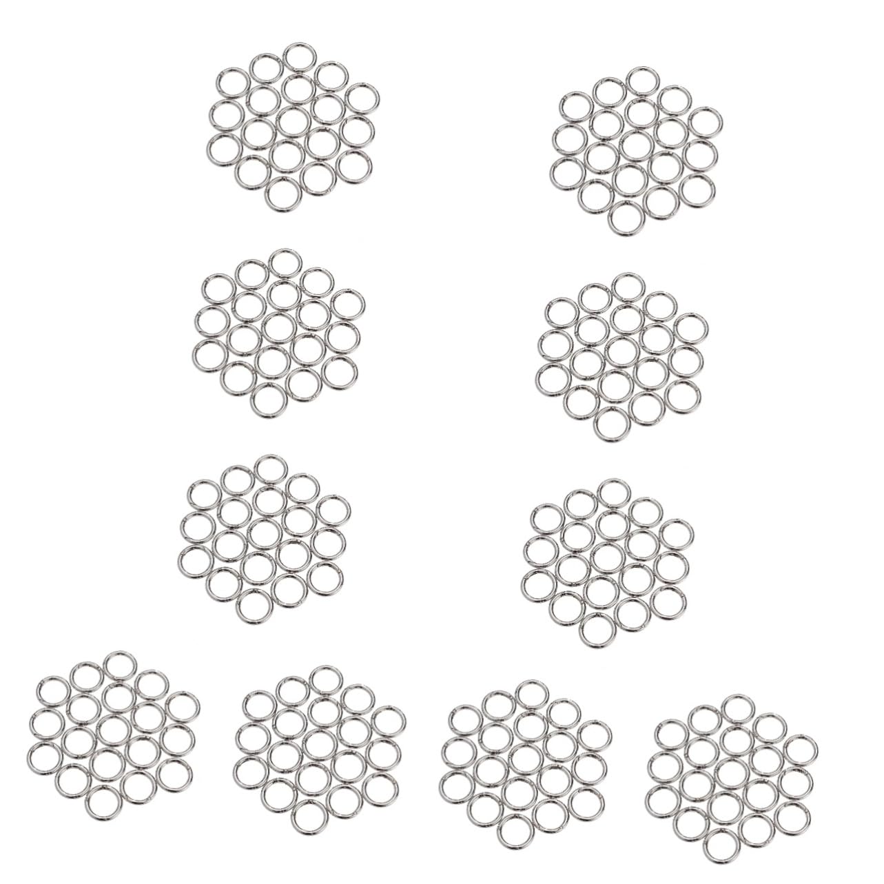 200 anneaux ouverts de fabrication de bijoux en argent pour création de bague