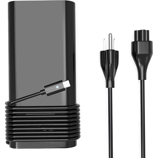 Replacement for Dell 130W USB C Laptop Charger for Dell XPS 15 17 2in1 9575 7590 9500 9510 9520 9530 9700 9710 9720 9730 Latitude 7410 7310 7210 9410 9510 5420 5520 5510 Computer AC Adapter Power Cord