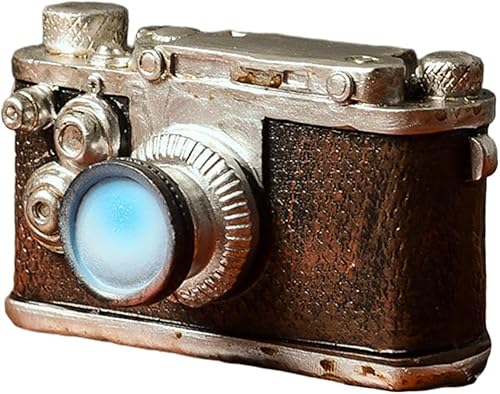 Decoración de mesa de escultura de cámara vintage accesorios decorativos pintados a mano viejo