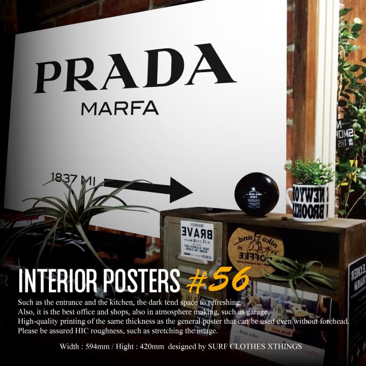 Prada Marfa ポスター 額付き Prada Marfa –トレンディ・ポスター– Photowall