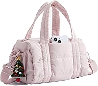 BAGSMART Reiki 5L Gym Bag for Women - Mini Crossbody Dance Yoga Bag with Detachable Strap & Wet Dry Pocket, Candy Pink