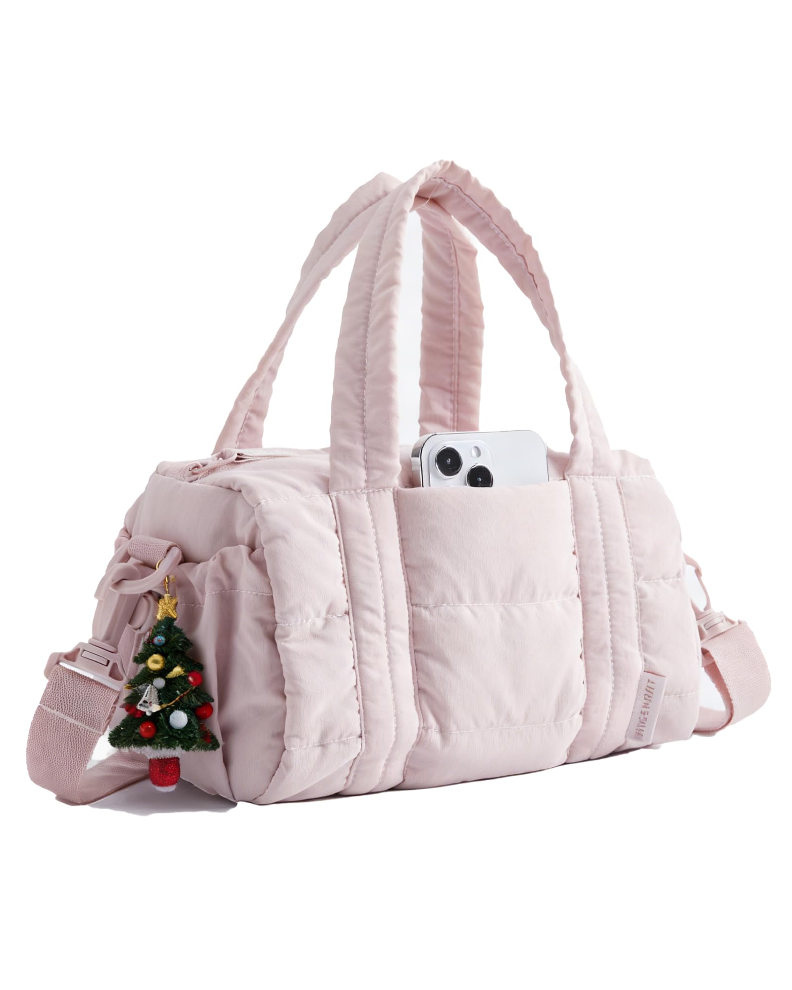 BAGSMART Reiki Mini Gym Bag for Women with Detachable Strap, Mini Crossbody Bags for Women Dance, 5L Small Shoulder Bag(9.8 * 5.9 * 5.9 inches), Baby