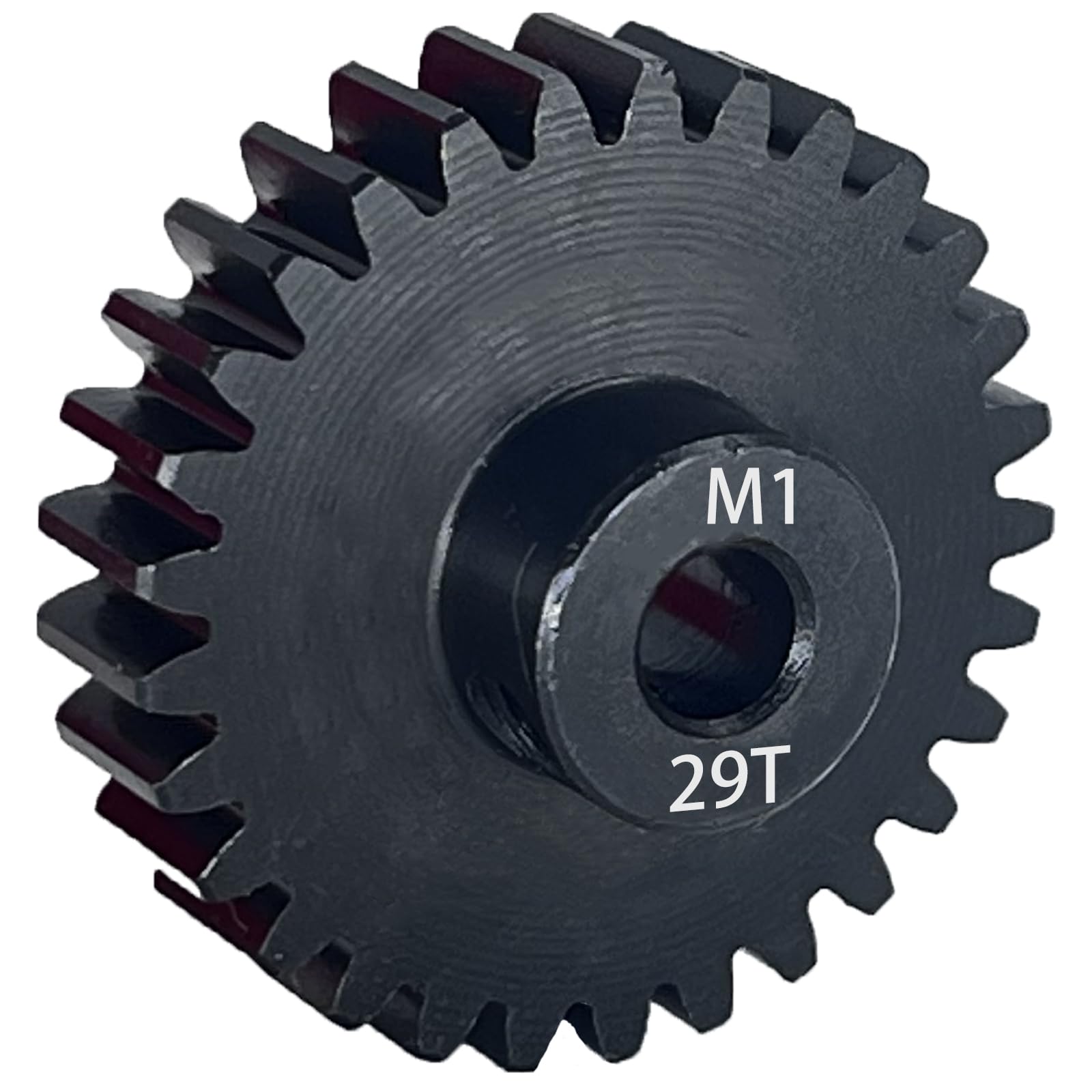 29-Tooth M1 5mm Pinion Gear, 29T Mod 1 Pinion Gear Metal Hardened Steel Fit 5mm Shaft Compatible with 1/8 Arrma Kraton Trxs Losi Axial Redcat RC