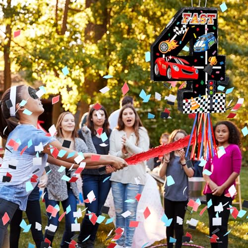 Harrycle EU-HARRYCLE-0842 Race Car Number Piñata Pull String Fast Piñata Small Racing Theme Piñata thumb #6