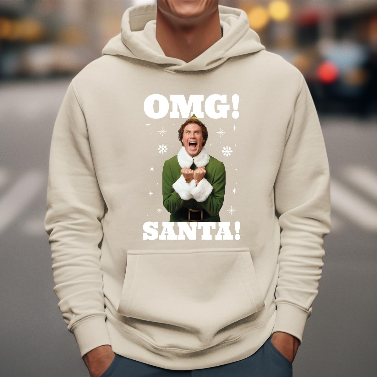 OMG Santa Self - Maglione natalizio con elfo