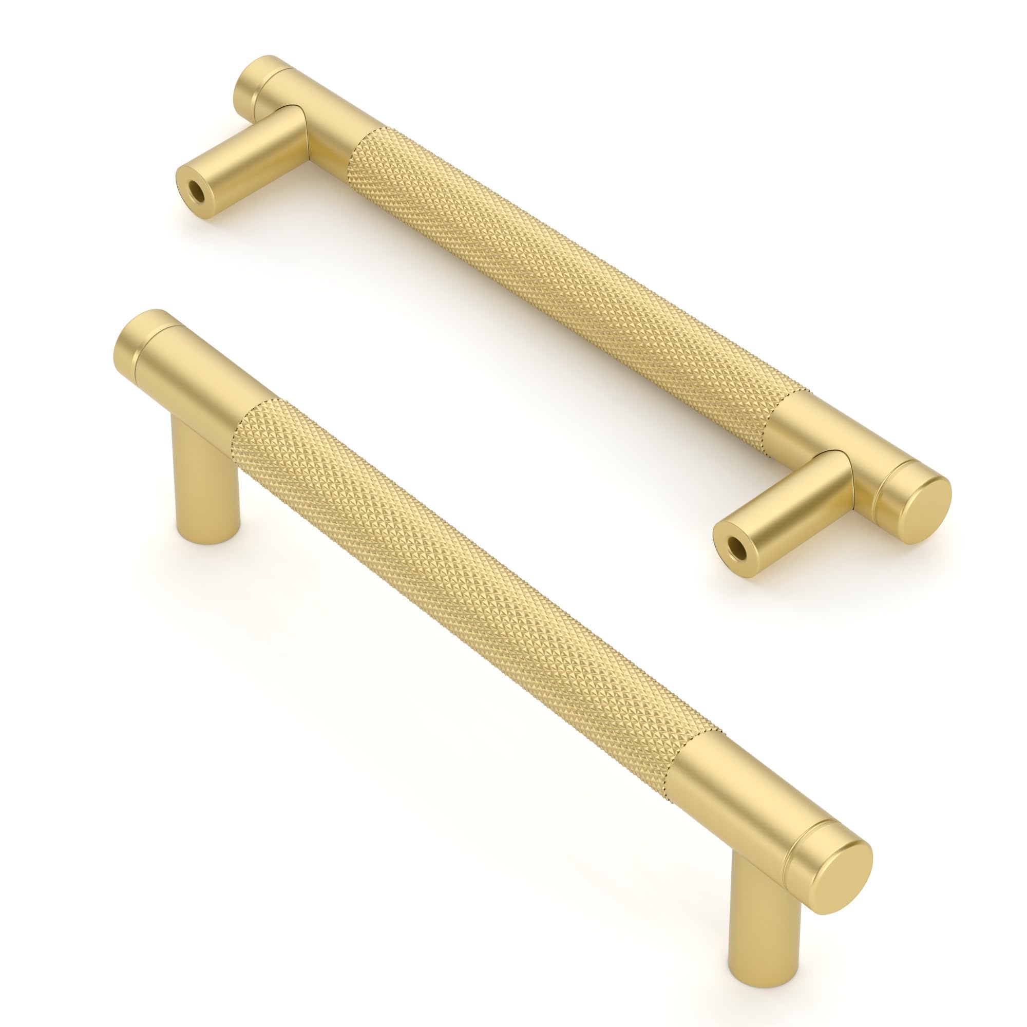 Asidrama 10 Pack 5 Inch(128mm) Champagne Bronze Cabinet Pulls Knurled Cabinet Handles Cupboard Handles Kitchen Cabinet Hardware for Cupboard Drawer Pulls — Amazon image 10