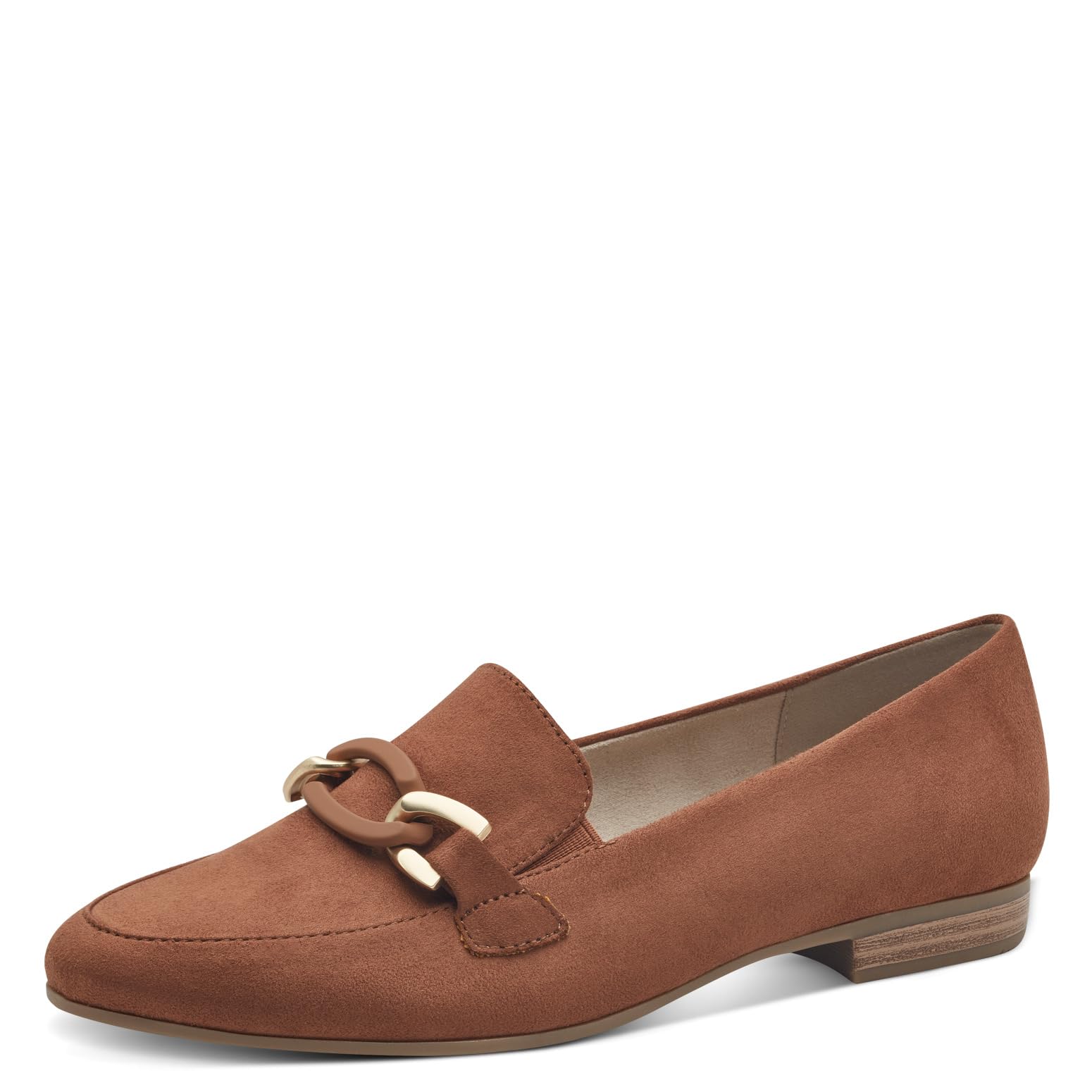 Jana Women’s Slip-Ons with Block Heel Vegan, Cognac, 6,5 UK