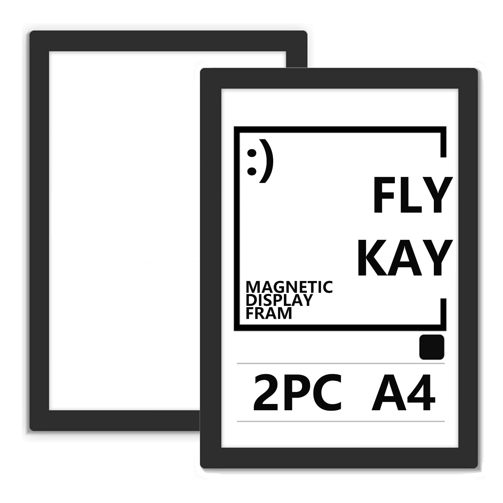 2PCS A4 Magnetic Photo Frames, Self Adhesive Magnetic Picture Diamond Painting Art Display Frame, Waterproof Clear Sign Holders for Notices, Certificate, Poster, Ads, Documents — image 1