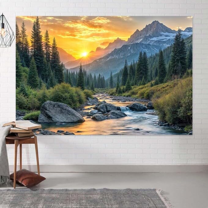Fondo fotográfico 12x10ft naturaleza montaña verde miniatura 5