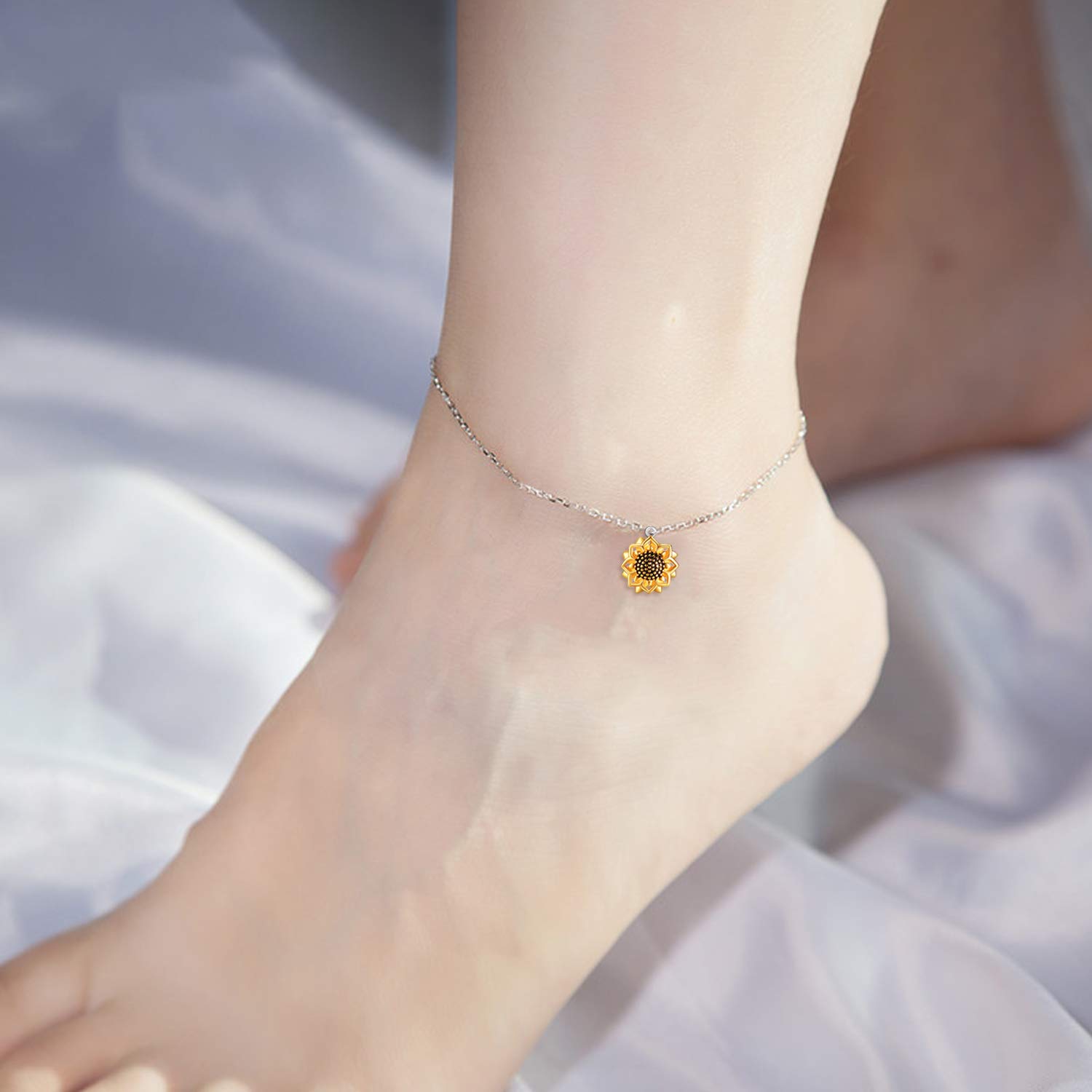 VONALA Cavigliera in argento sterling 925, per donne e ragazze