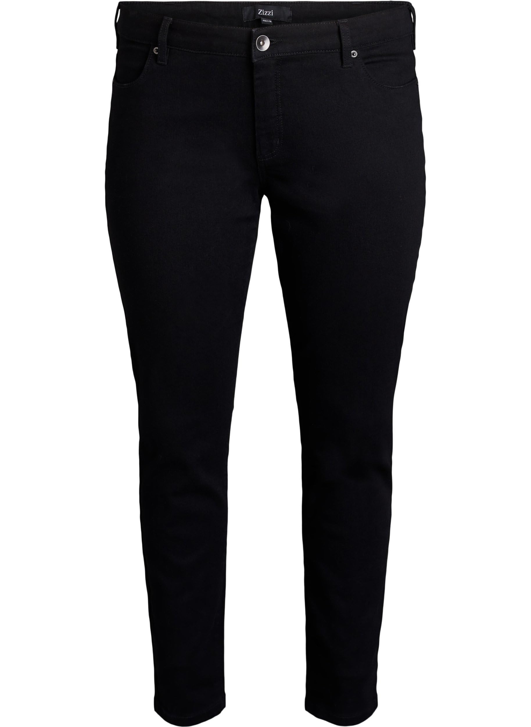 Zizzi Pantalones vaqueros Emily para mujer, talla grande, corte ajustado, cintura regular, talla 42-60